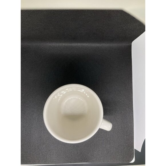 4‎ VTG Homer Laughlin Coffee Tea Cups Mugs 6 Oz Restaurant Ware White Farm House - Picture 5 of 8